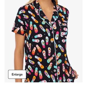 Notch Collar Boxer Shorts Pajama Set